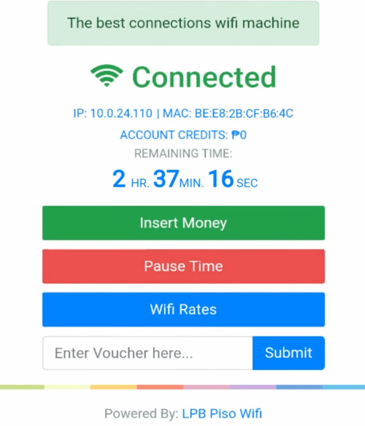 LPB Piso Wifi 10.0.0.1